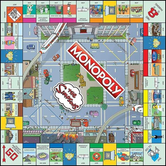 NWT USAopoly Monopoly The Simpsons Board Game |Classic Themed Edition - Picture 2 of 7